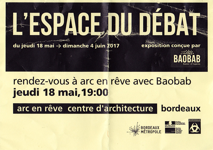 2017. « Laboratoire d'architecture de village » - 4. Expérience présentée dans le cadre de l'expositon « L'espace du débat » - arc-en-rêve & Pavillon de l'Arsenal - avec Guillaume Duverger.jpg